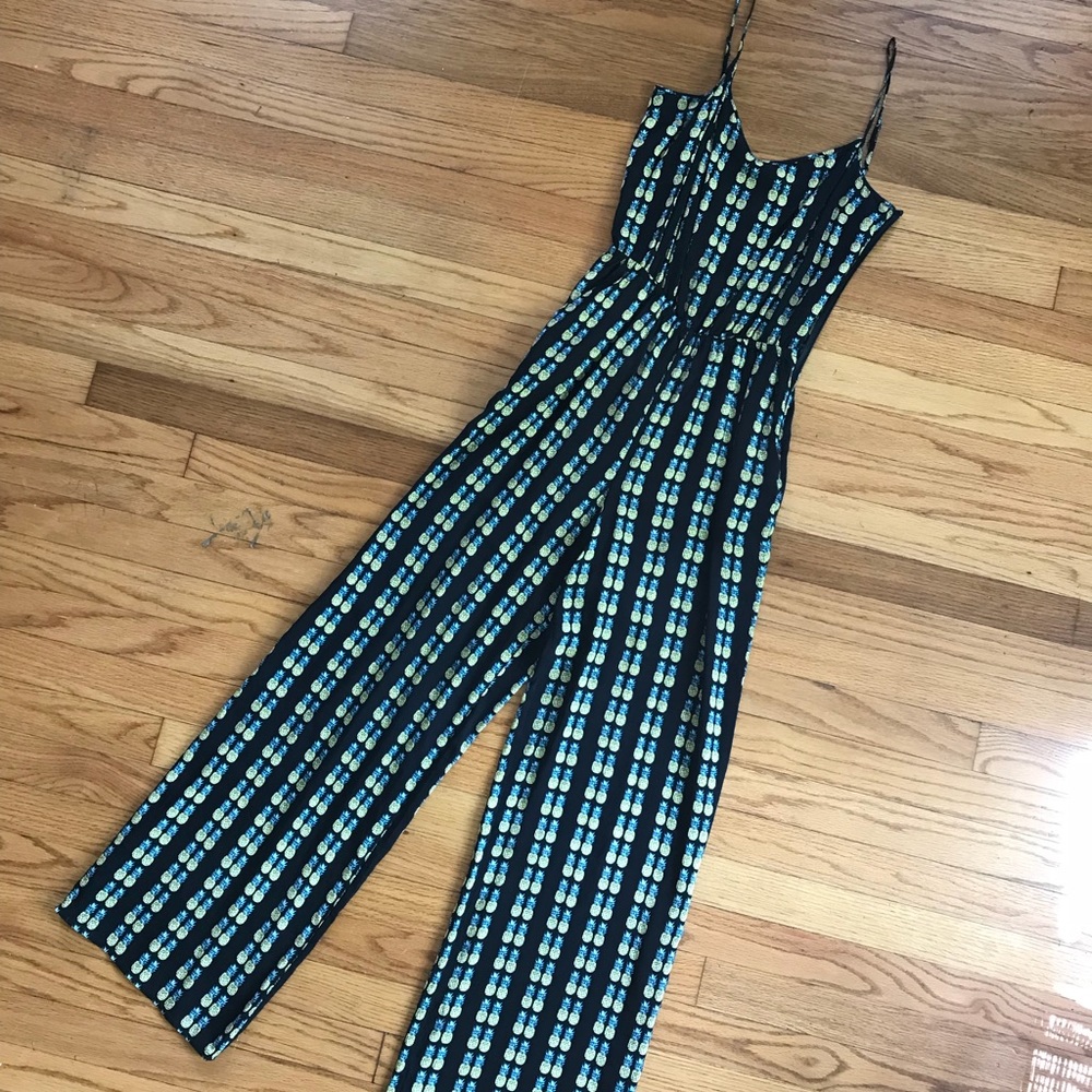 🍍 Pineapple Print Jumpsuit